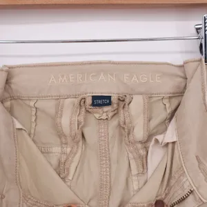 American Eagle Cargo Pants Womens 00 Stretch Regular Tan Utility Excellent thumbnail 2