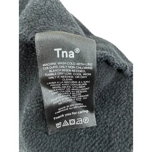 Aritzia TNA Cozy Fleece Hoodie Black Pullover Kangaroo Pocket Oversized Large‎ thumbnail 10