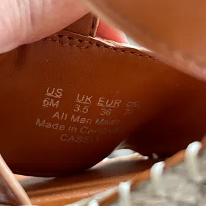 Franco Sarto‎ Cassia Cognac Brown Espadrille Wedge Sandals T-Strap Womens 6M NWT thumbnail 7