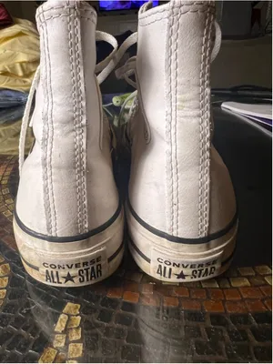 Converse Chuck Taylor All Star Leather Platform High Top Sneakers White Women’s thumbnail 9