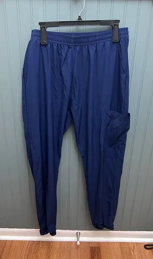 4Flex Womens Navy Blue‎ Scrub Joggers Plus Size 2X Cargo Pocket Elastic Waist thumbnail 1