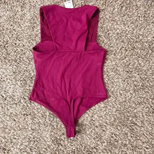 Free People Burgundy Bodysuit - M thumbnail 3