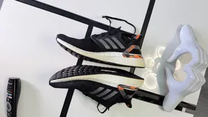 Adidas UltraBoost 20 Primeblue Black Orange Camo - Men's Size 9.5 thumbnail 3