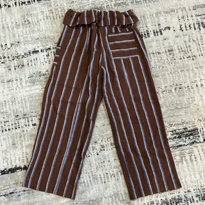 Free People come to play striped wide leg cropped pants thumbnail 5