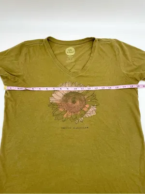 Life is Good Women's Classic Fit Tee Size Small Hello Sunshine Sunflower Cotton thumbnail 10