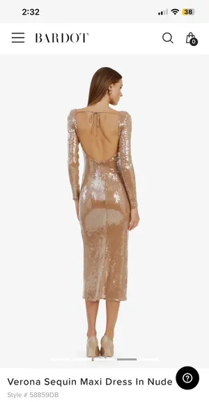Bardot Sequin Maxi Dress thumbnail 3