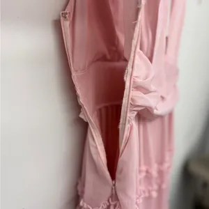 Lulus Enchantingly Sweet Blush Pink Chiffon Backless Maxi Dress SOLD OUT thumbnail 8