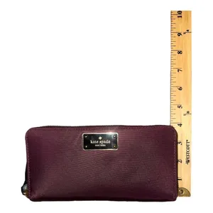 Kate Spade Deep Plum Wilson‎ Road Neda Zip Around Wallet thumbnail 7