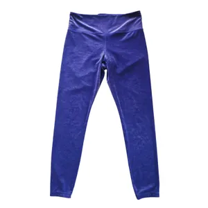 Athleta Elation Velvet Tight‎ Purple High Rise Leggings 467925-02 Womens Large thumbnail 2