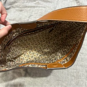 Vera Bradley Outlet Hobo Convertible Crossbody Bag Purse Brown Faux Leather thumbnail 10