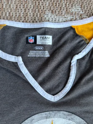 NFL Pittsburgh Steelers Black and Gold Raglan Tee thumbnail 2