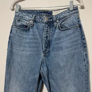 Rag & Bone Alex High Rise Straight Fit Size 27 Raw Hem Cotton Button Fly thumbnail 4