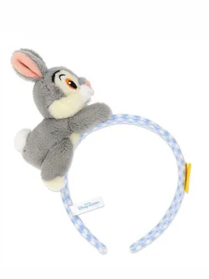 Tokyo Disney Resort Thumper Bambi Gingham Plush Headband Ears W/ Butterfly thumbnail 2
