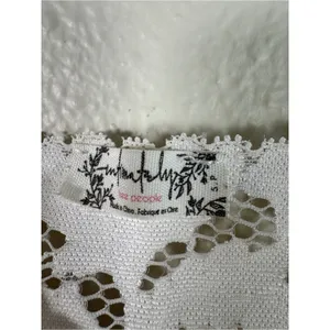 Free People White Lace Crop Top Tank Womens S Boho Casual Summer Girly Coquette thumbnail 10