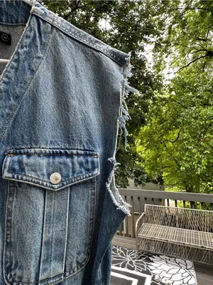 Blank NYC Light Blue Denim Sleeveless Jumpsuit thumbnail 4