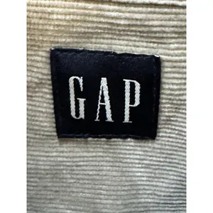 Gap Corduroy Shirt Size Large Green Heavyweight Y2K Shacket‎ Crochet Boho thumbnail 5