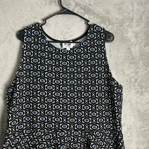 Leota Dia &‎ CO Geo Jacquard Dress Size 2L Black New thumbnail 3