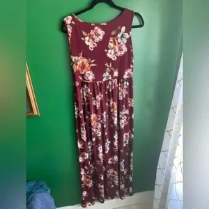 CLEARANCE! Motherbee Medium Maternity‎ Maxi Dress Sleeveless EUC! Size Medium thumbnail 4