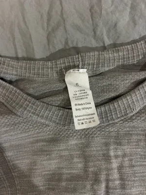 Long sleeve running top Gray Size 6 thumbnail 2