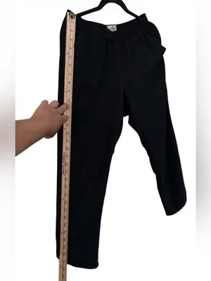 Marine Layer Allison Black Elastic-Waist Pants,Size S,97%Tencel,3%Spandex thumbnail 11