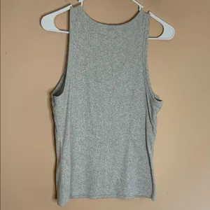Old Navy Heather Gray High-Neck Tank thumbnail 4
