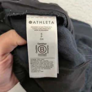 Athleta Cabo Linen Jogger Pants Black Small 658556-01 Drawstring Relaxed Casual thumbnail 4