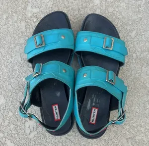 HUNTER Original Leather Platform Sandals Women’s Size 9 10 Turquoise thumbnail 6