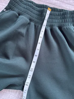 Abercrombie YPB green neoknit pull on comfy lounge joggers S thumbnail 9