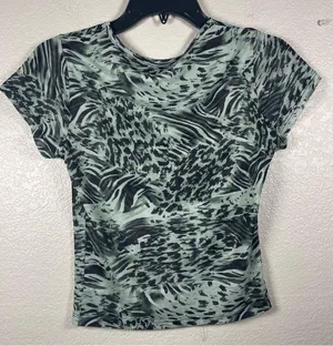 White Fox boutique mesh blouse SZ S thumbnail 3