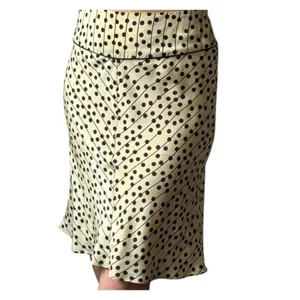 ✨Studio M 100% Silk Cream/Black Sz Medium Skirt✨ thumbnail 2