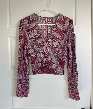 Free People Cropped Shirt thumbnail 1