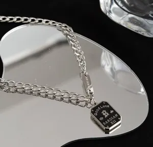 Titanium Steel Good Luck Pendant Necklace for Men Women,Punk Hip Hop Necklace thumbnail 1