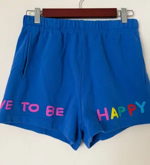 The Mayfair Group You Deserve To Be Happy blue shorts thumbnail 1