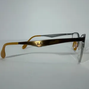 Ray-Ban RB6345 2732 Brown Silver Semi-Rimless Cat‎ Eye Optical Frames 52-17-135 thumbnail 5