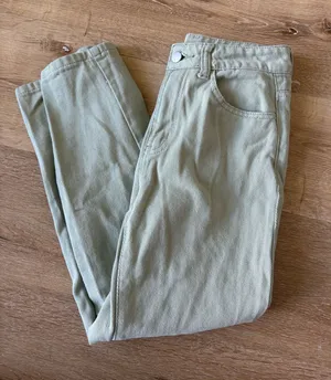 SheIn Light Sage Green Jeans thumbnail 1