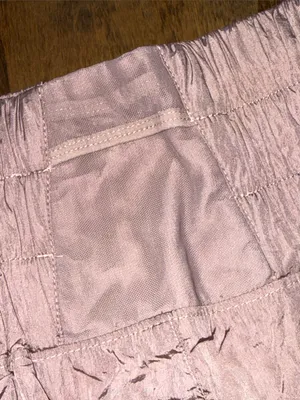 FREE PEOPLE The Way Home Moonligt Mauve Pink Smocked High-Waist Shorts Medium thumbnail 6