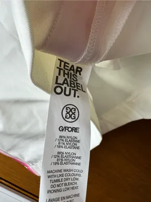 G/FORE Tech Tux 16" Skirt Golf Tennis Skort Side Stripe Pink White 8 NEW $155 thumbnail 8