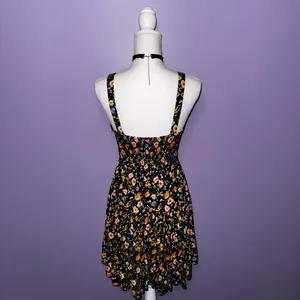NWT Boutique Black Floral Mini Dress thumbnail 9