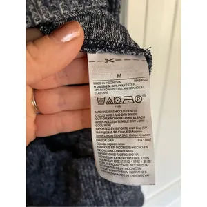 Gap navy cowl neck space dye sweater medium thumbnail 5