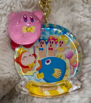 Kirby puff clear keychain “June” Pink thumbnail 1
