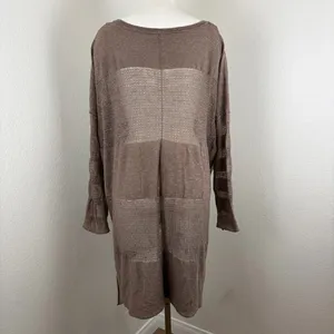 Free People Wild horses brown Henley tunic top thumbnail 6