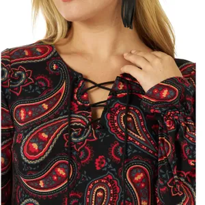 Nwt Wrangler Retro Americana Dress In Black/Red thumbnail 2