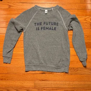 Otherwild Alternative Apparel Gray Sweatshirt The Future is‎ Female Size XS thumbnail 3