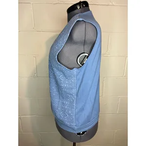 vest jersey textured blue 1980s thumbnail 14