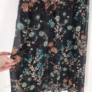 Boutique+ Floral High-Low Duster Kimono Black Women’s Size 1X thumbnail 7