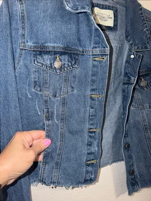 Vintage Cottagecore Charm Cutoff Jean Jacket Teachercore Denim jacket 90s thumbnail 4