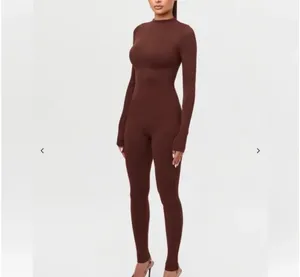 Naked Wardrobe Jumpsuit Brown thumbnail 2