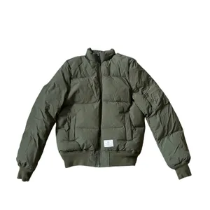 Alpha Industries MA-1 Quilted Bomber Jacket Olive Green Puffer thumbnail 2