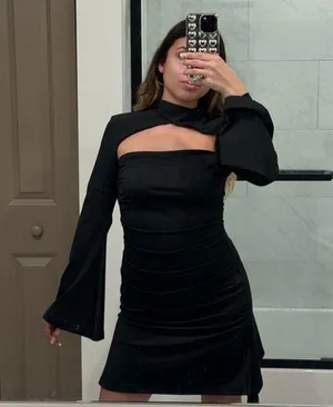 ZARA Black Date Night Dress thumbnail 1