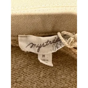 Mystree Tan Longline Shacket Button‎ Down Shirt Jacket Womens Medium thumbnail 3